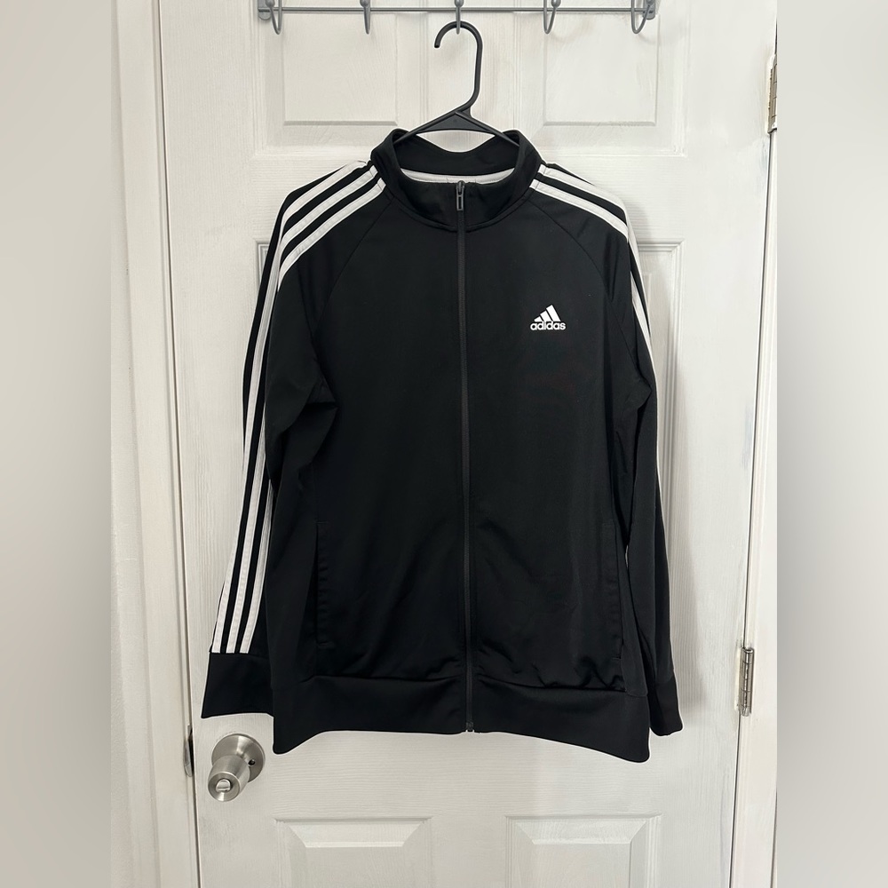 Women’s Plus Adidas 3 Stripes Track Jacket